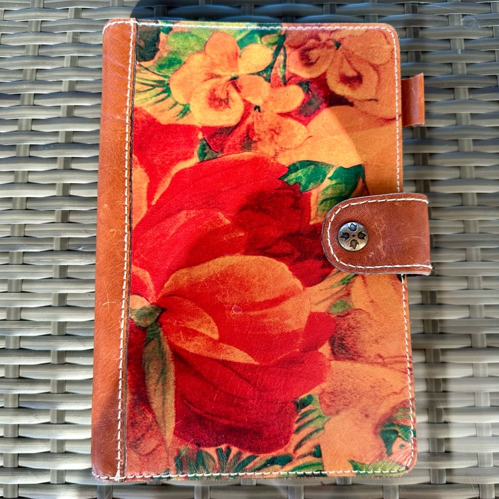 Patricia Nash Floral Leather Binder